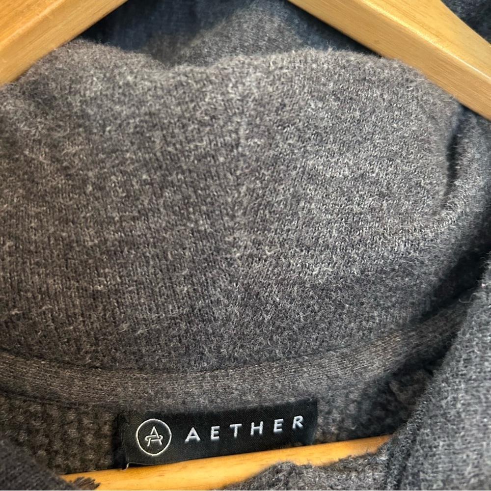 Aether men’s textured hoodie cotton gray size small - Picture 8 of 13